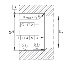 推力角接觸球軸承 ZKLF1762-2Z, 雙向，螺釘安裝，兩側(cè)間隙密封