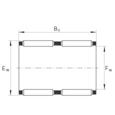 滾針及保持架組件 K26X30X22-ZW, 根據(jù) DIN 5405-1/ ISO 3030 標準，雙列