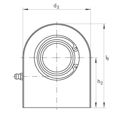 液壓桿端軸承 GF120-DO, 根據(jù) DIN ISO 12 240-4 標(biāo)準(zhǔn)，帶焊接面，需維護(hù)