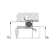 主軸軸承 HCB7038-E-T-P4S, 調(diào)節(jié)，成對或單元安裝，接觸角 α = 25°，陶瓷球，限制公差