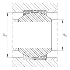 關(guān)節(jié)軸承 GE20-PB, 根據(jù) DIN ISO 12 240-1 標(biāo)準(zhǔn)，尺寸系列 K，需維護(hù)