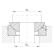 推力關(guān)節(jié)軸承 GE30-AX, 根據(jù) DIN ISO 12 240-3 標(biāo)準(zhǔn)，需維護(hù)